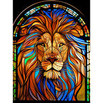 Stained Glass Animal-Full Round Diamond Painting-30x40cm
