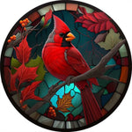 Stained Glass Animal-Full Round Diamond Painting-30x30cm