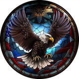 Stained Glass Animal-Full Round Diamond Painting-30x30cm