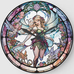 Stained Glass Elf-Full Round Diamond Painting-30x30cm