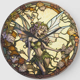 Stained Glass Elf-Full Round Diamond Painting-30x30cm