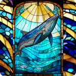 Stained Glass Marine Life-Full Round Diamond Painting-30x30cm