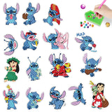 2pcs/set-Cartoon-Diamond Sticker