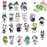 2pcs/set-Cartoon-Diamond Sticker
