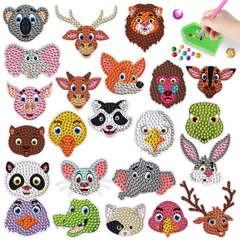 2pcs/set-Cartoon-Diamond Sticker