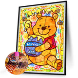 Stained Glass Cartoon-Full Round Diamond Painting-30x40cm