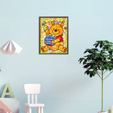 Stained Glass Cartoon-Full Round Diamond Painting-30x40cm