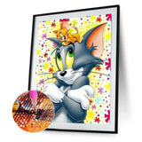 Cat-Full Round Diamond Painting-30x40cm
