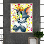 Cat-Full Round Diamond Painting-30x40cm