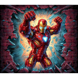 Marvel Heroes-Full Round Diamond Painting-40x35cm