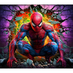 Marvel Heroes-Full Round Diamond Painting-40x35cm