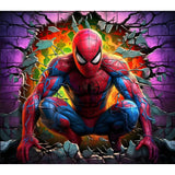 Marvel Heroes-Full Round Diamond Painting-40x35cm