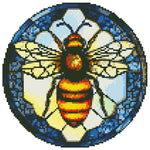 Stained Glass Flower-Diamond Sticker