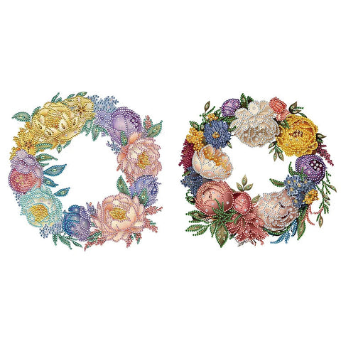 Flower Garland-Partial Special Diamond Painting-30x30cm