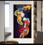 Colorful Fish - Full Drill Round Drill Painting - 85x45cm
