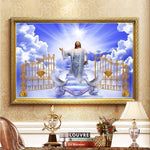 Religion Door Full Drill Paintings