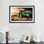 Square Tractor Square Drill Paintings