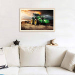 Square Tractor Square Drill Paintings