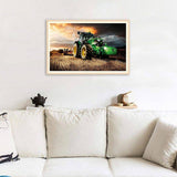 Square Tractor Square Drill Paintings