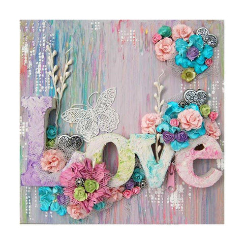 Love flower - Full Drill Diamond Painting