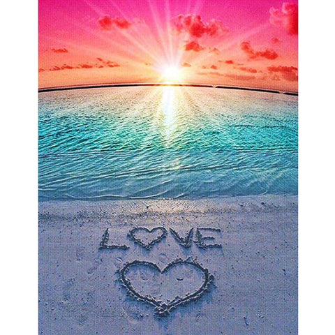 Love Beach-Full Drill Diamond Painting