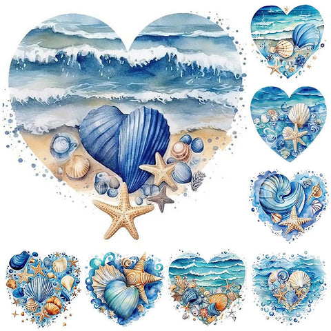 Love Starfish-Full Round Diamond Painting-30x30cm