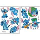 2pcs Cartoon DIY Diamond Drawing Sticker
