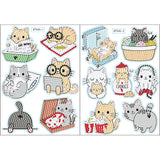 2pcs Cartoon DIY Diamond Drawing Sticker