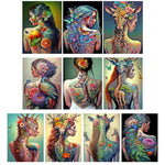 Tattoo Girl-Full Round Diamond Painting-30x40cm
