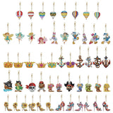 5/6pcs/sets-Cartoon-Double Side Drill-Diamond Keychain