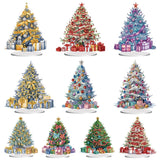 Christmas Tree-Single Side Drill-Wooden Diamond Desktop Ornament