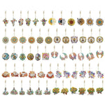 6Pcs/Set Flower/Animal-Double Side Drill-Diamond Keychain
