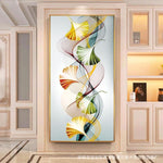 Leaf - Full Drill Round Drill Painting - 85x45cm